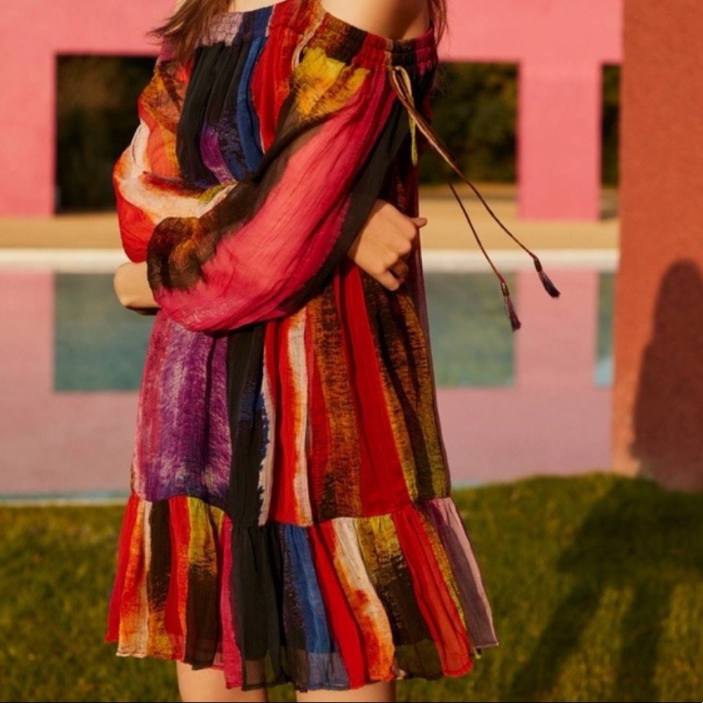 Anthropologie Zora Off-the-Shoulder Dress XL